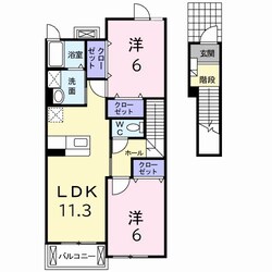 レスポワール勝瑞　Ⅱの物件間取画像